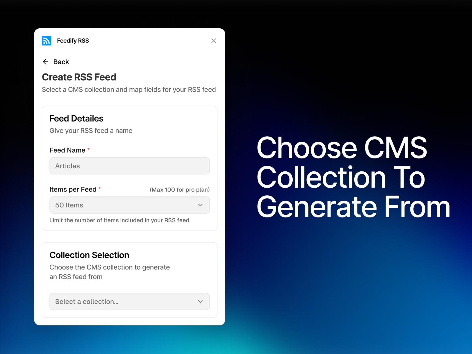 Thumbnail 2 for Feedify RSS, a Framer Marketplace template by Benjamin Barak.