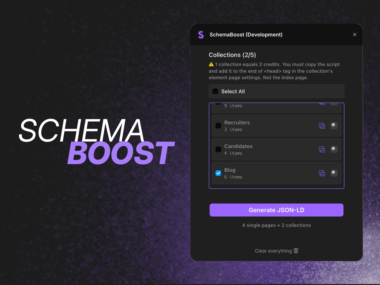 Thumbnail 1 for SchemaBoost, a Framer Marketplace template by Victor Goutay.