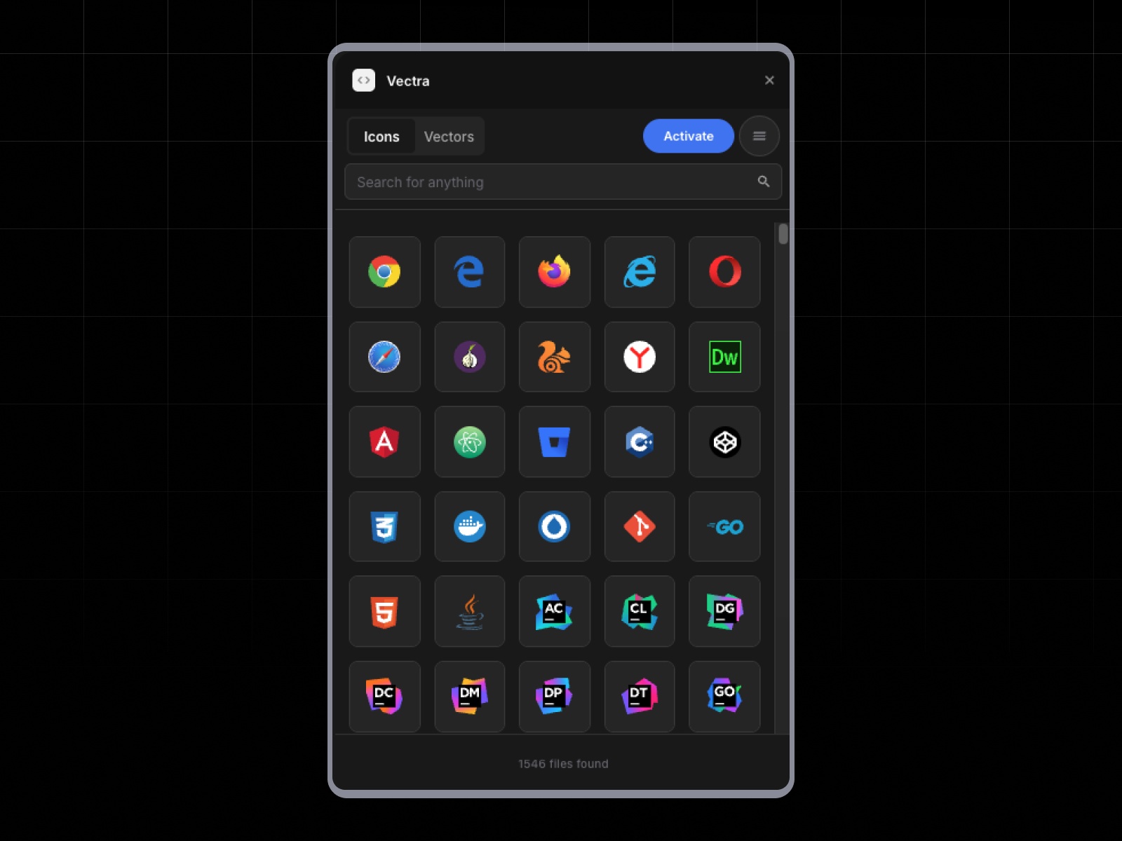 Thumbnail 1 for Vectra, a Framer Marketplace template by PixFold.