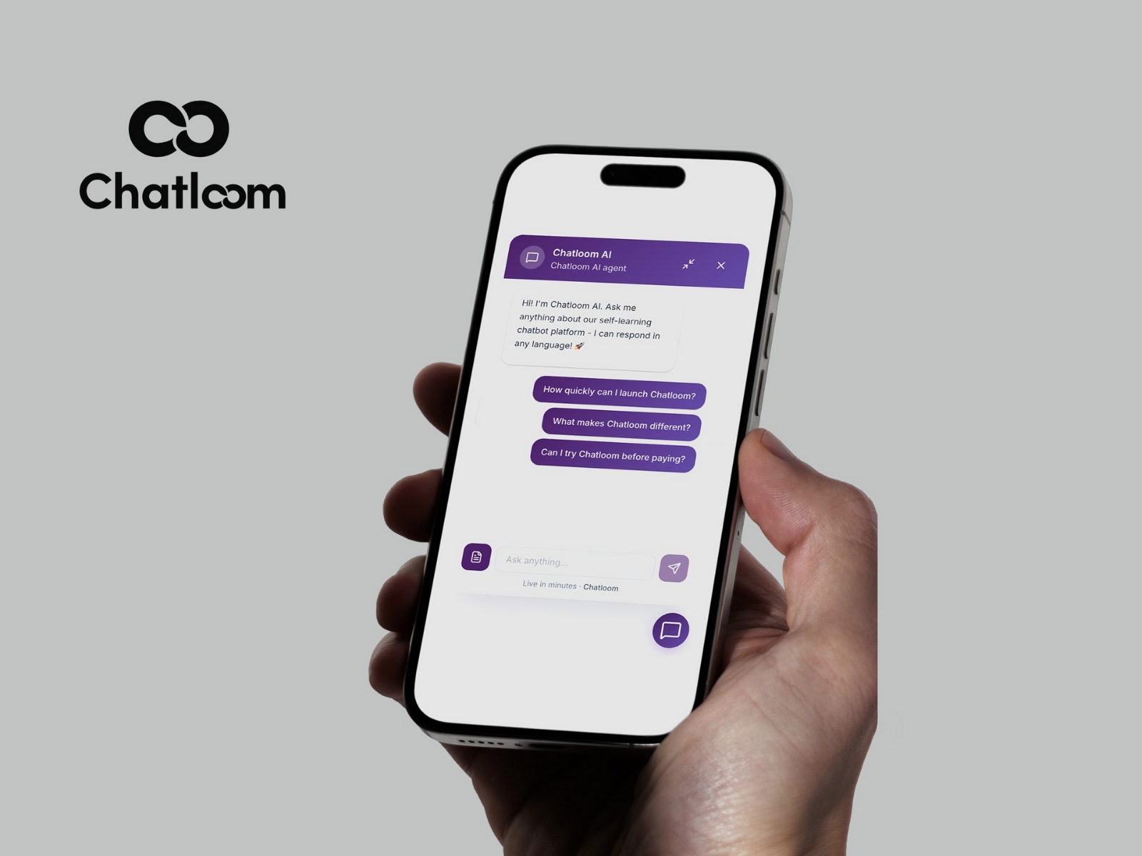 Thumbnail 1 for Chatloom, a Framer Marketplace template by Can Girgin.