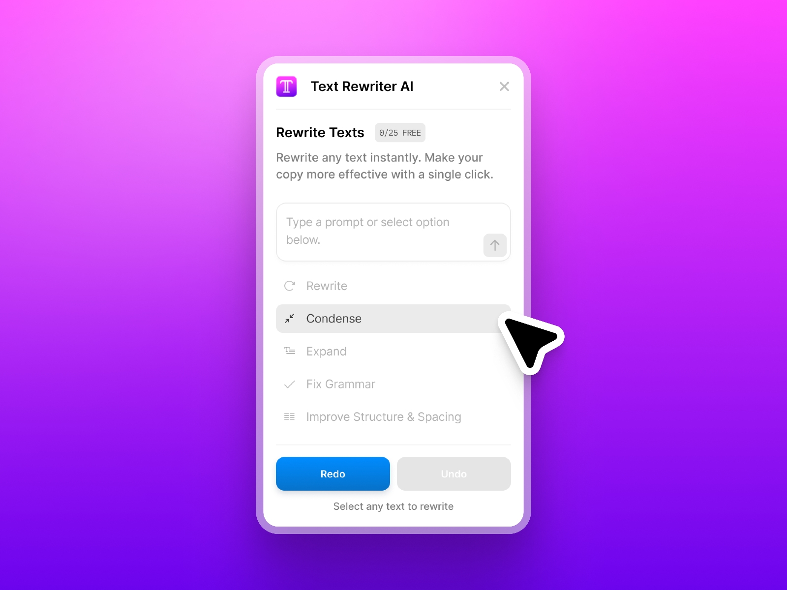 Thumbnail 1 for Text Rewriter, a Framer Marketplace template by Adheeb.