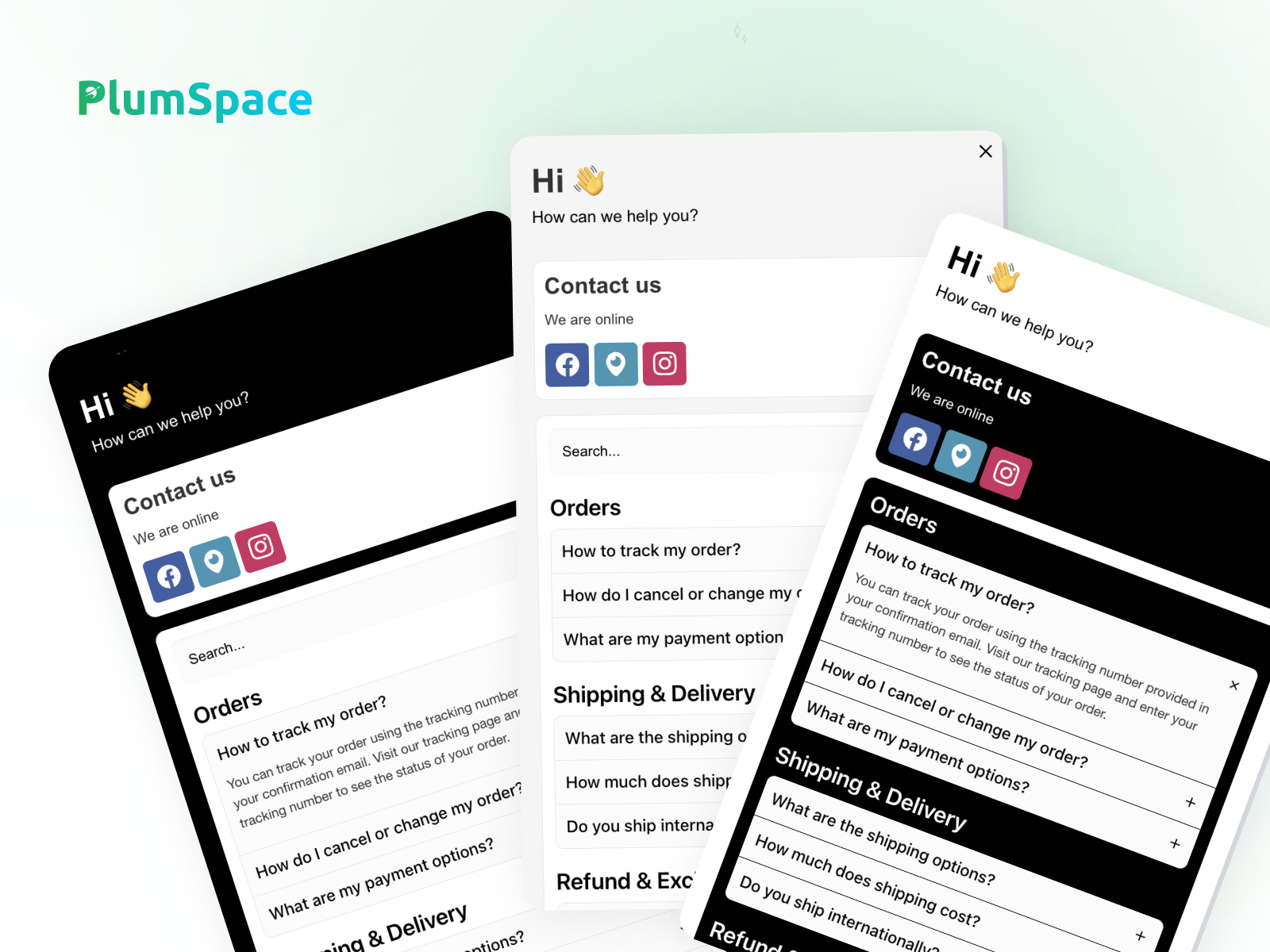 Thumbnail 1 for PlumSpace: FAQ, a Framer Marketplace template by PlumSpace.