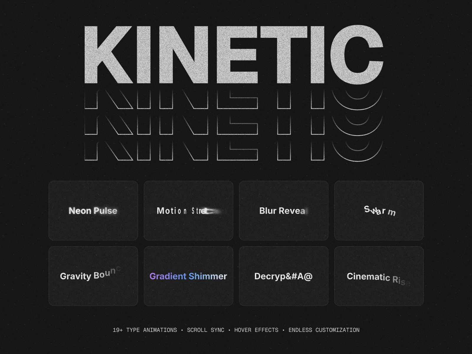 Screenshot 2 for Kinetic Type, a Framer Marketplace plugin by Gunnar Gray.
