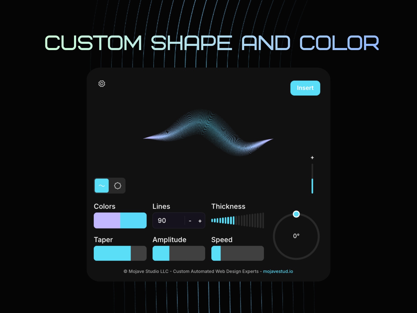 Thumbnail 2 for Ribbon Wave, a Framer Marketplace plugin by Mojave Studio.