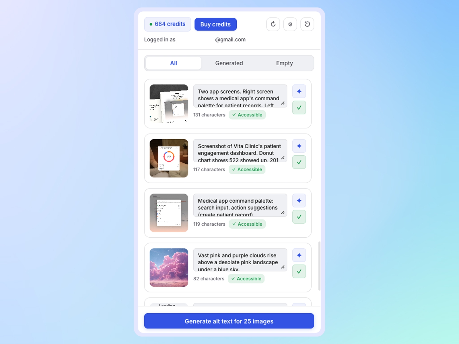 Thumbnail 1 for AI Alt Text Generator, a Framer Marketplace template by Pixels Dev.