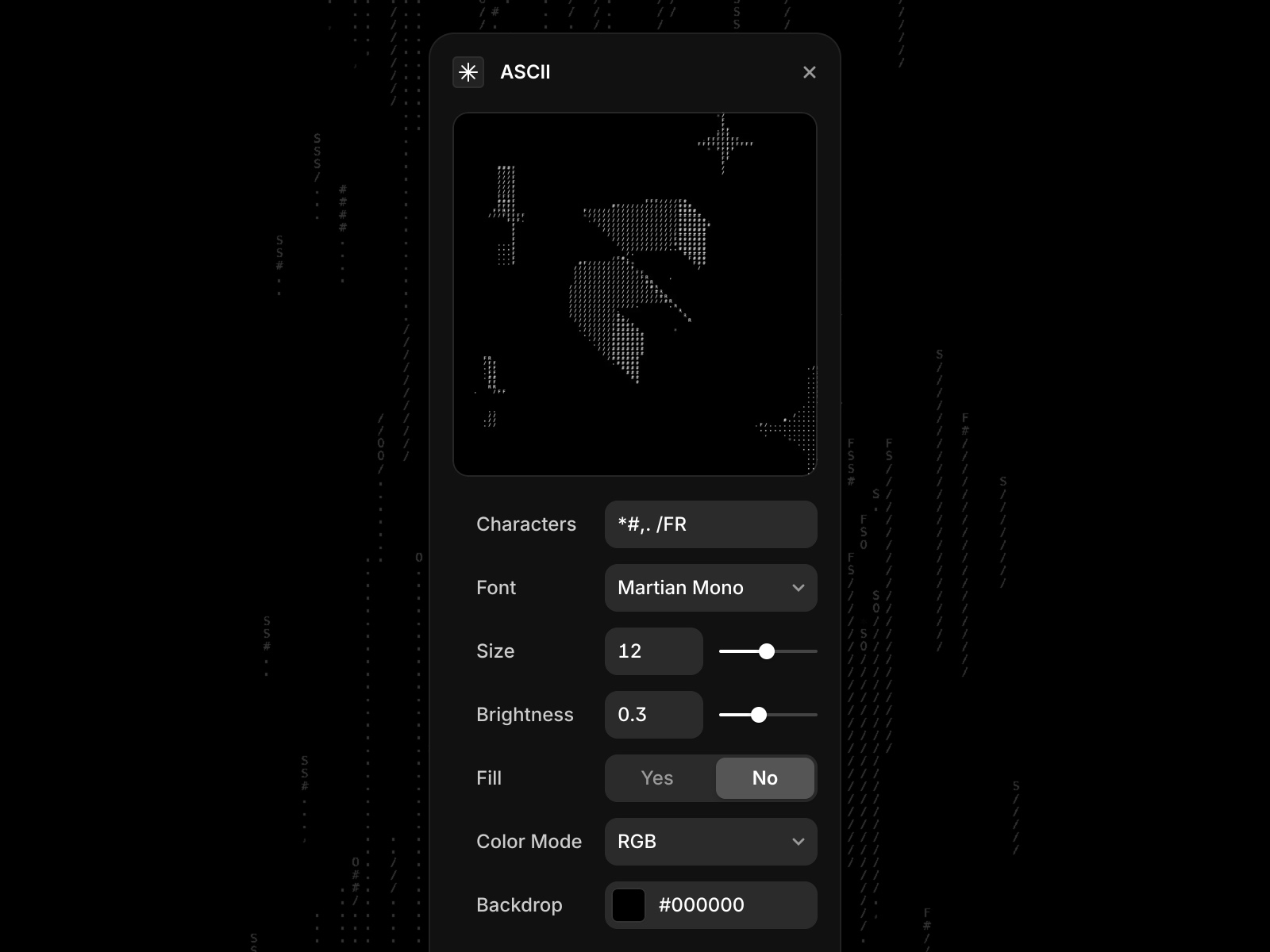 Thumbnail 2 for ASCII, a Framer Marketplace template by Framer.