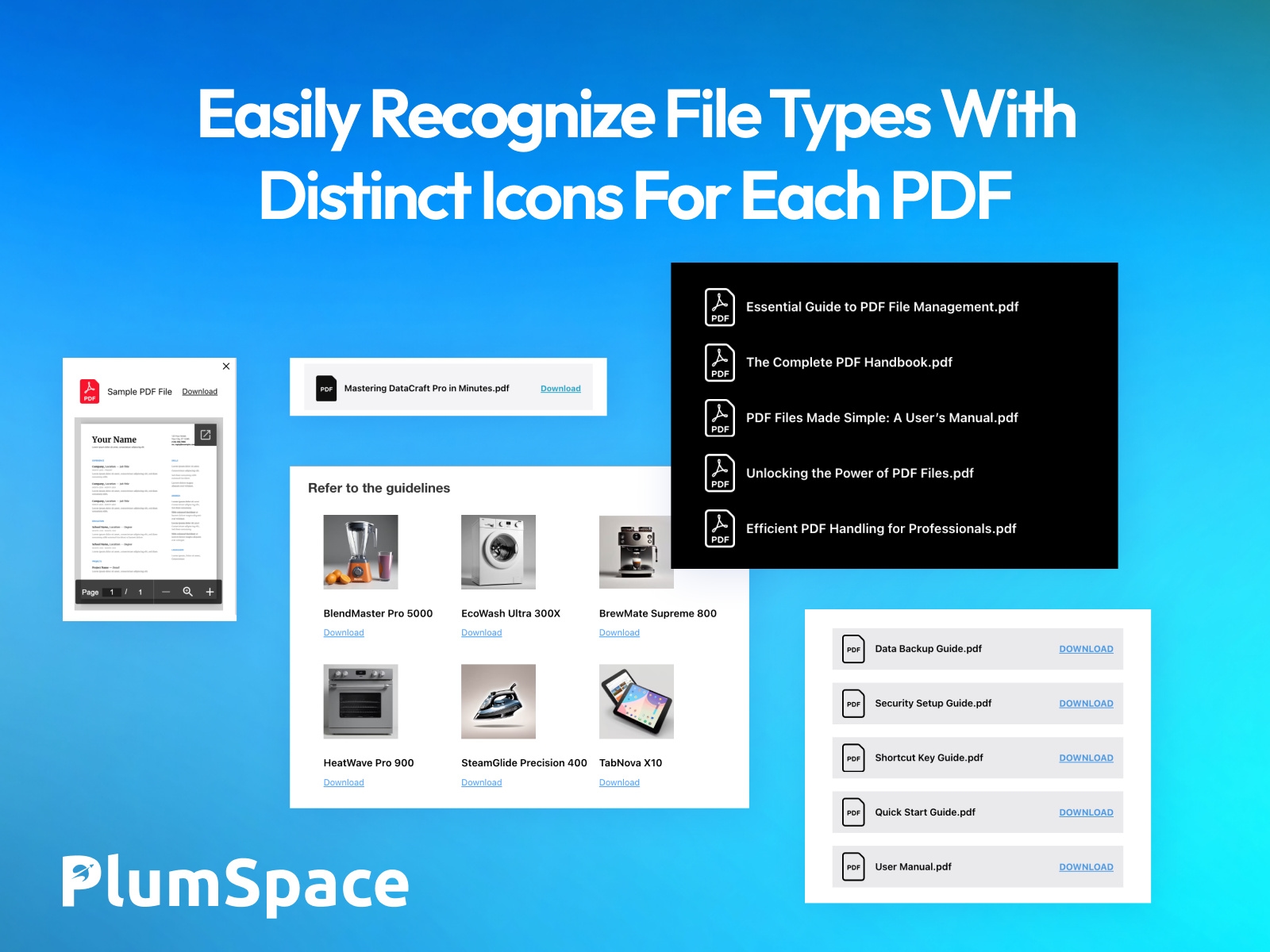 Screenshot 3 for PlumSpace: PDF Viewer, a Framer Marketplace plugin by PlumSpace.