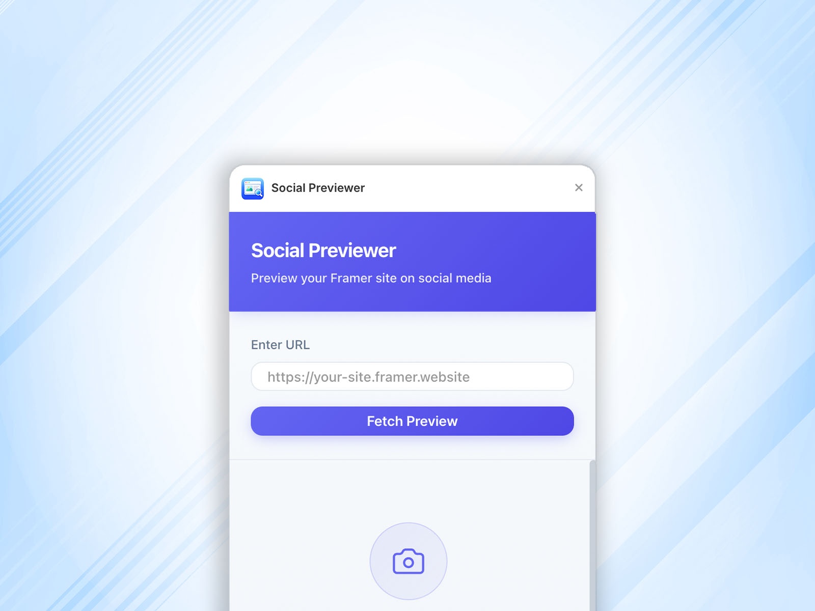 Thumbnail 1 for Social Previewer, a Framer Marketplace template by Ekomobong Otu.