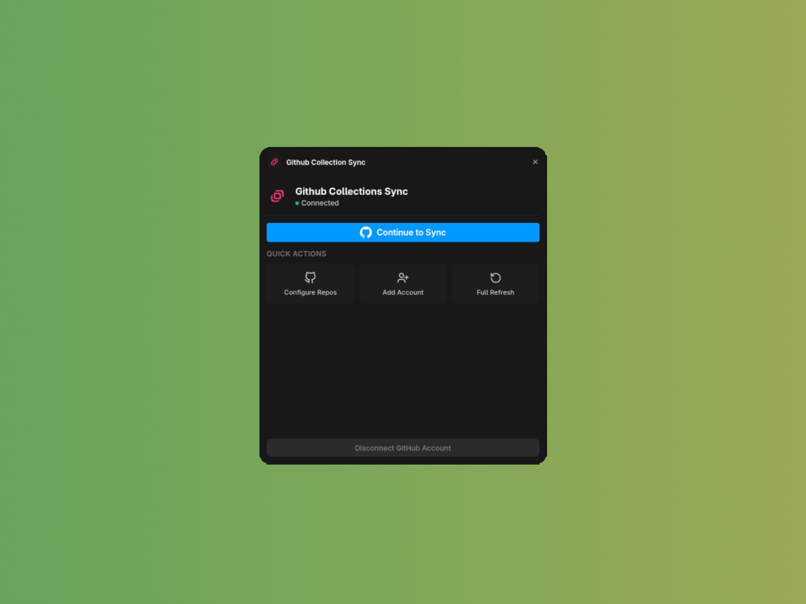 Screenshot 4 for Github Collections Sync, a Framer Marketplace plugin by Gaspard.