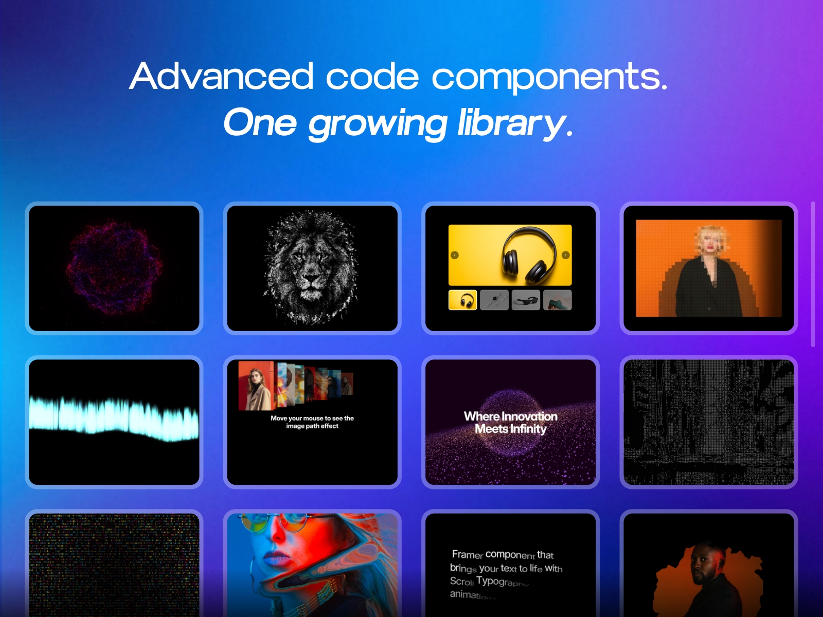 Thumbnail 2 for FramerHub Components, a Framer Marketplace template by FramerHub.io .