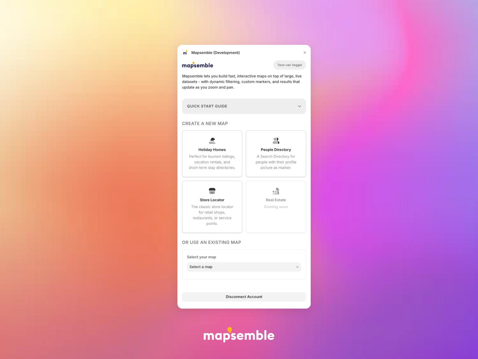 Thumbnail 2 for Mapsemble, a Framer Marketplace template by Teun van Veggel.