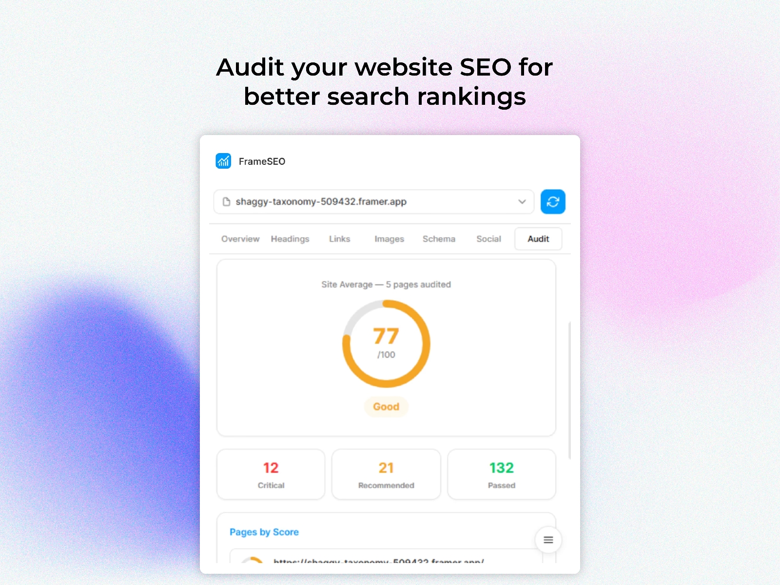 Thumbnail 2 for FrameSEO, a Framer Marketplace template by Soubhagya Sahu.