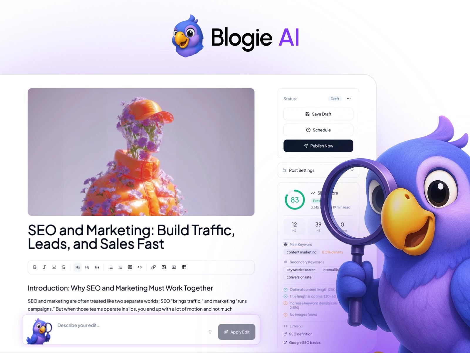 Thumbnail 1 for Blogie, a Framer Marketplace template by Solt Wagner.