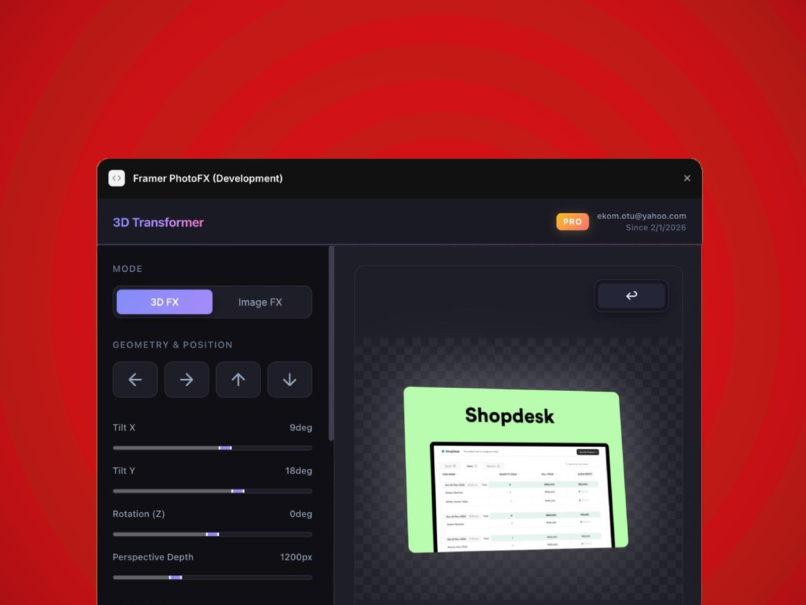 Thumbnail 2 for Framer PhotoFX, a Framer Marketplace template by Ekomobong Otu.