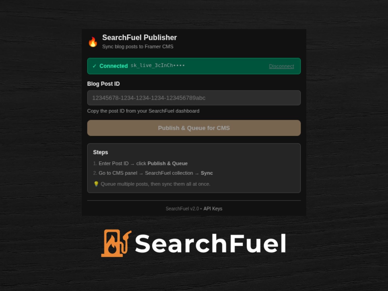 Thumbnail 2 for SearchFuel Publisher, a Framer Marketplace template by Mahmoud Elmaandi.