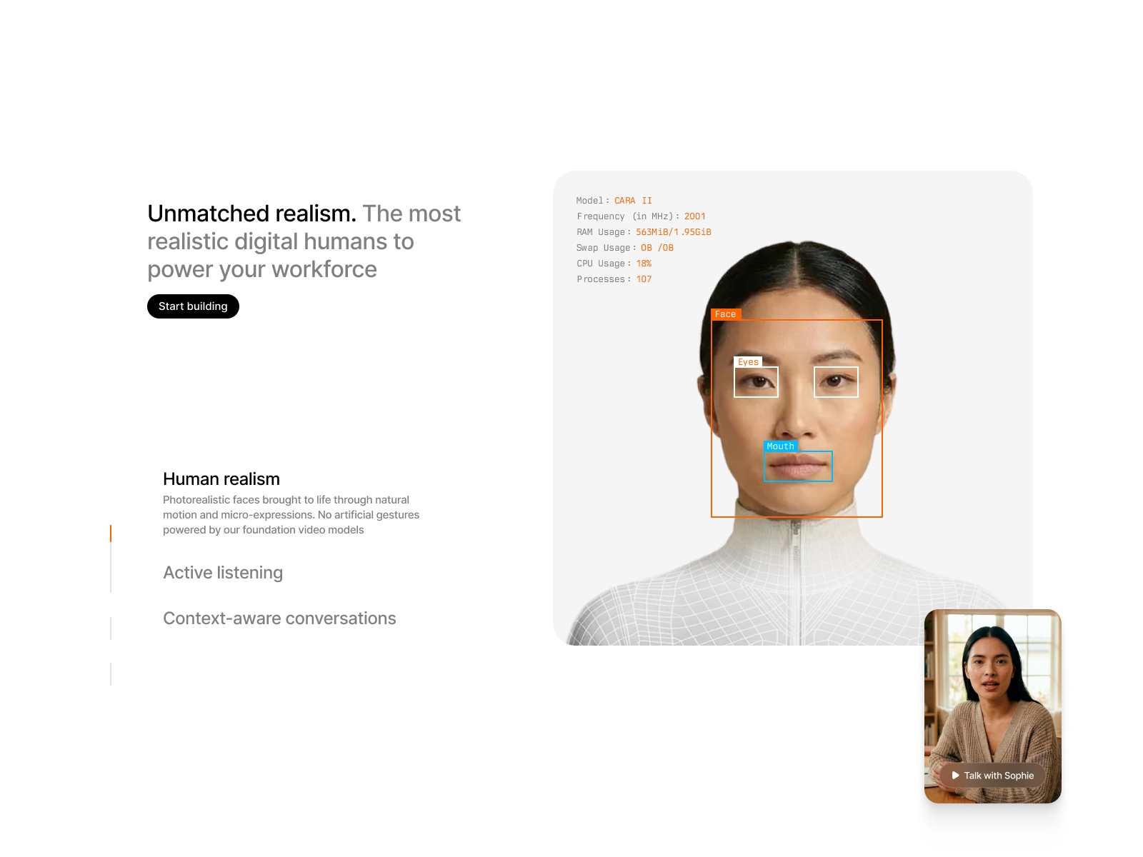 Screenshot 4 for Anam Avatar, a Framer Marketplace plugin by Anam AI.