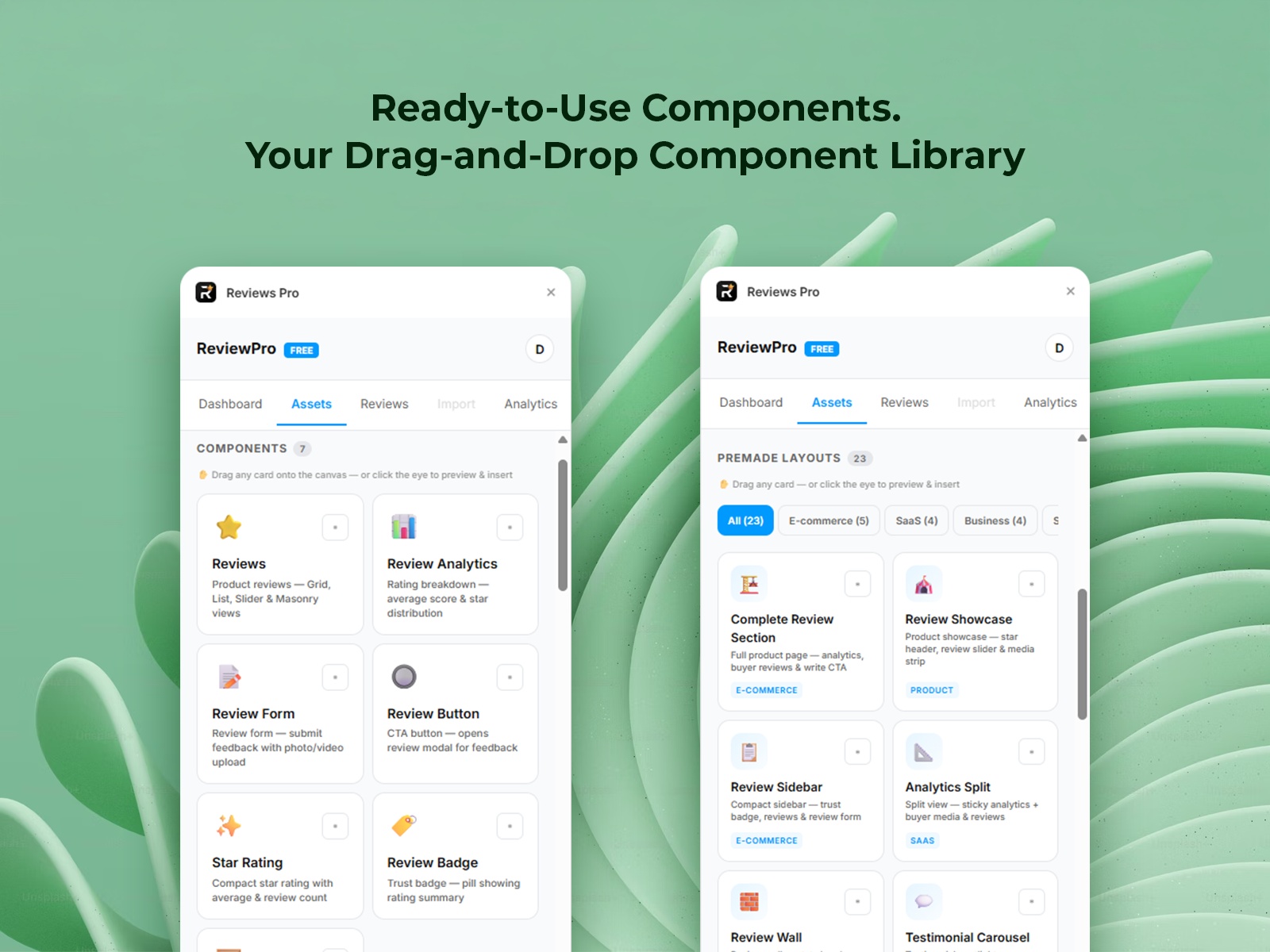 Thumbnail 2 for Reviews Pro, a Framer Marketplace template by Digithink Technologies.