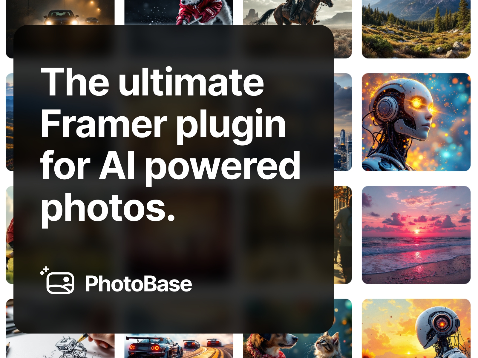 Screenshot 1 for PhotoBase, a Framer Marketplace plugin by BaseAI.