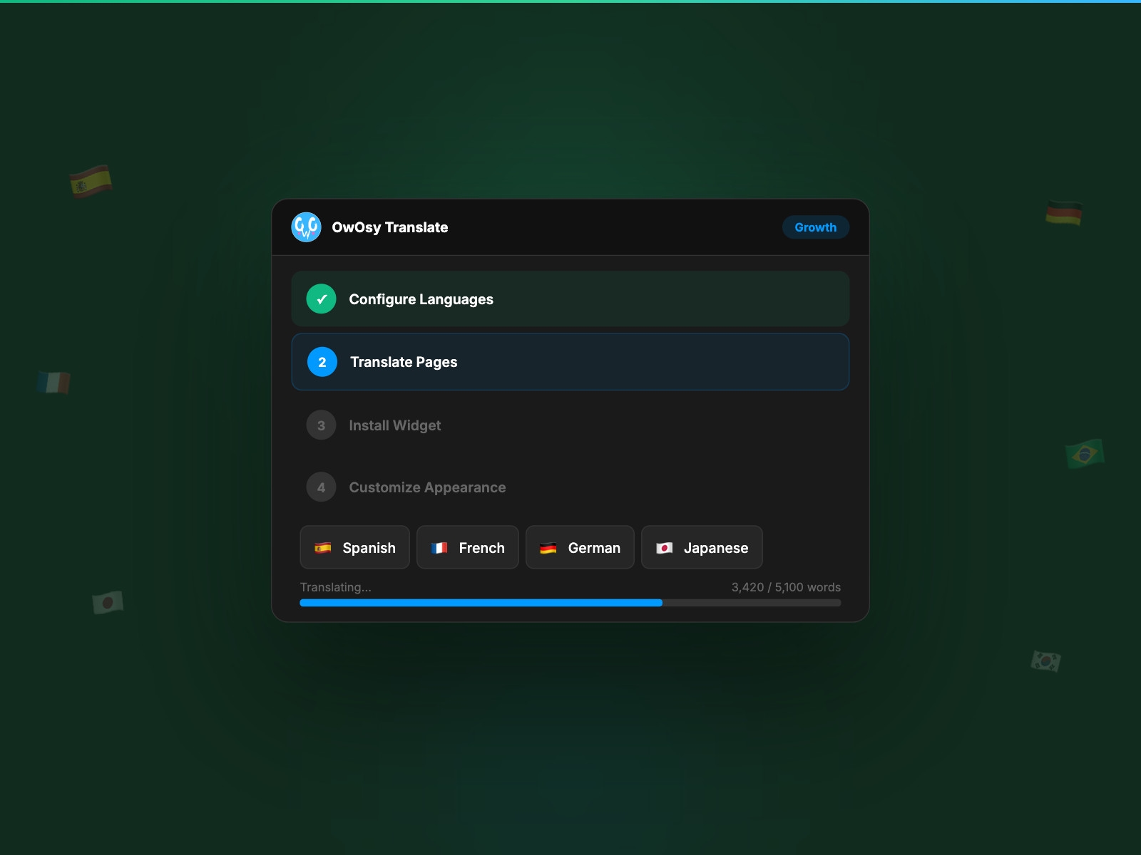 Thumbnail 1 for OwOsy Translate, a Framer Marketplace template by OwOsy.