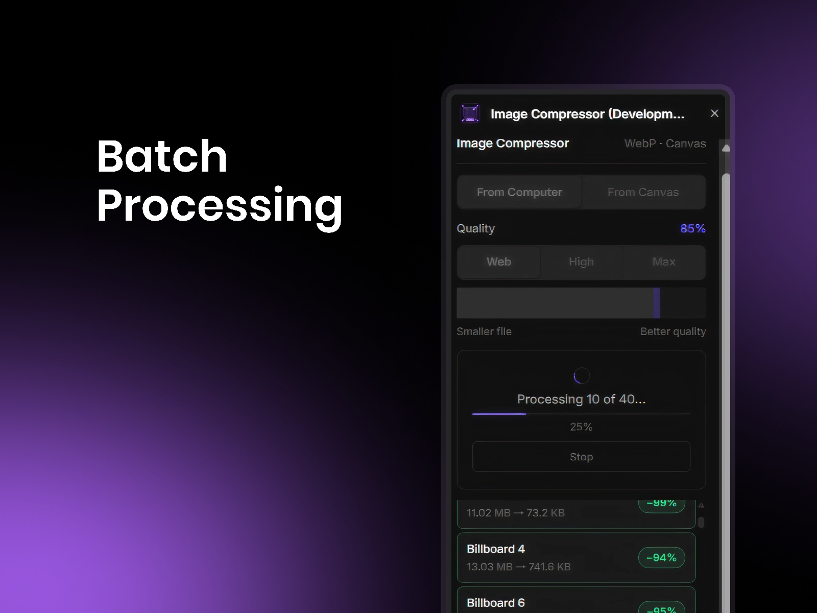 Thumbnail 2 for Image Compressor, a Framer Marketplace template by Melvin John.