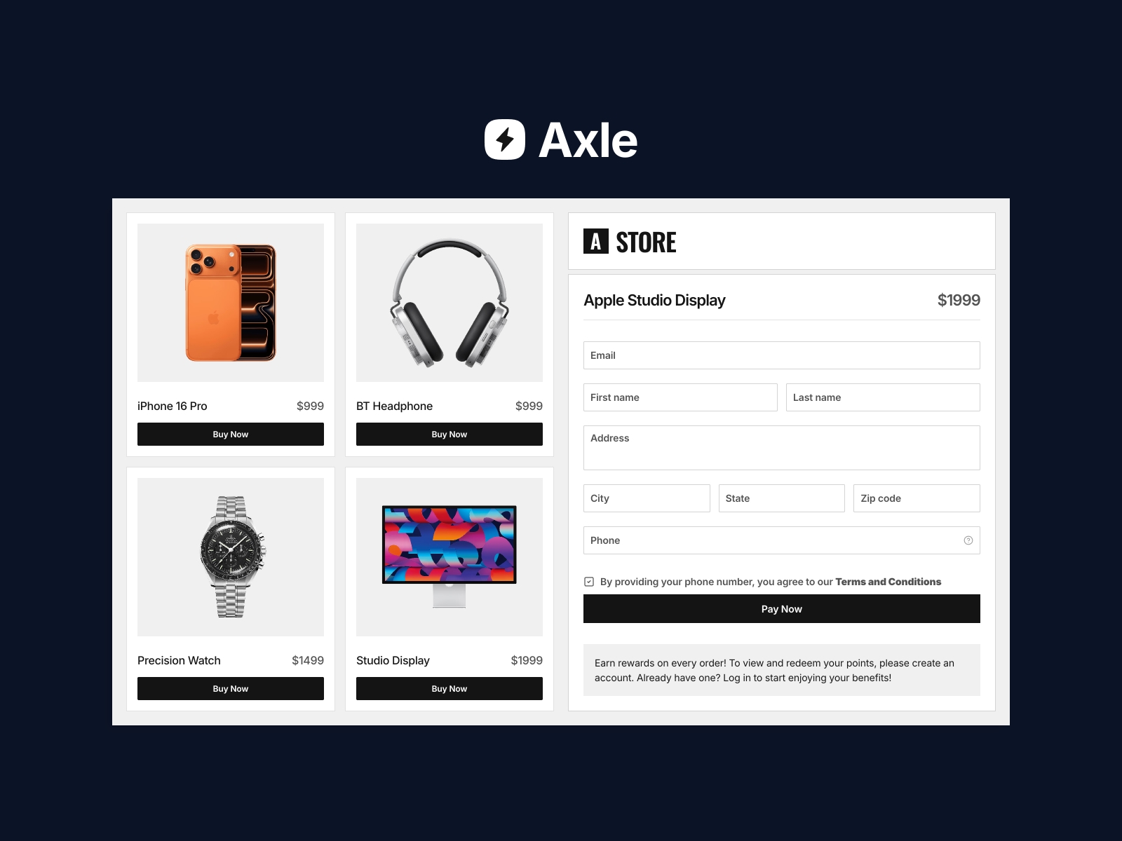 Thumbnail 1 for Axle, a Framer Marketplace template by Axle.