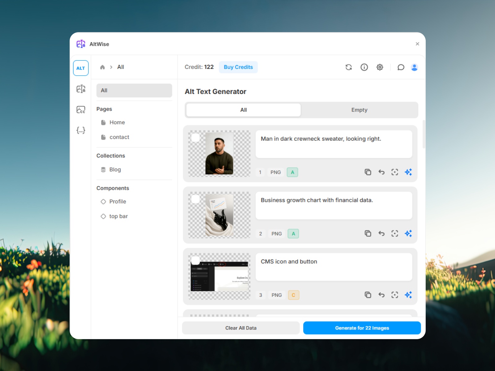 Thumbnail 2 for AltWise, a Framer Marketplace template by yagnesh pipariya.