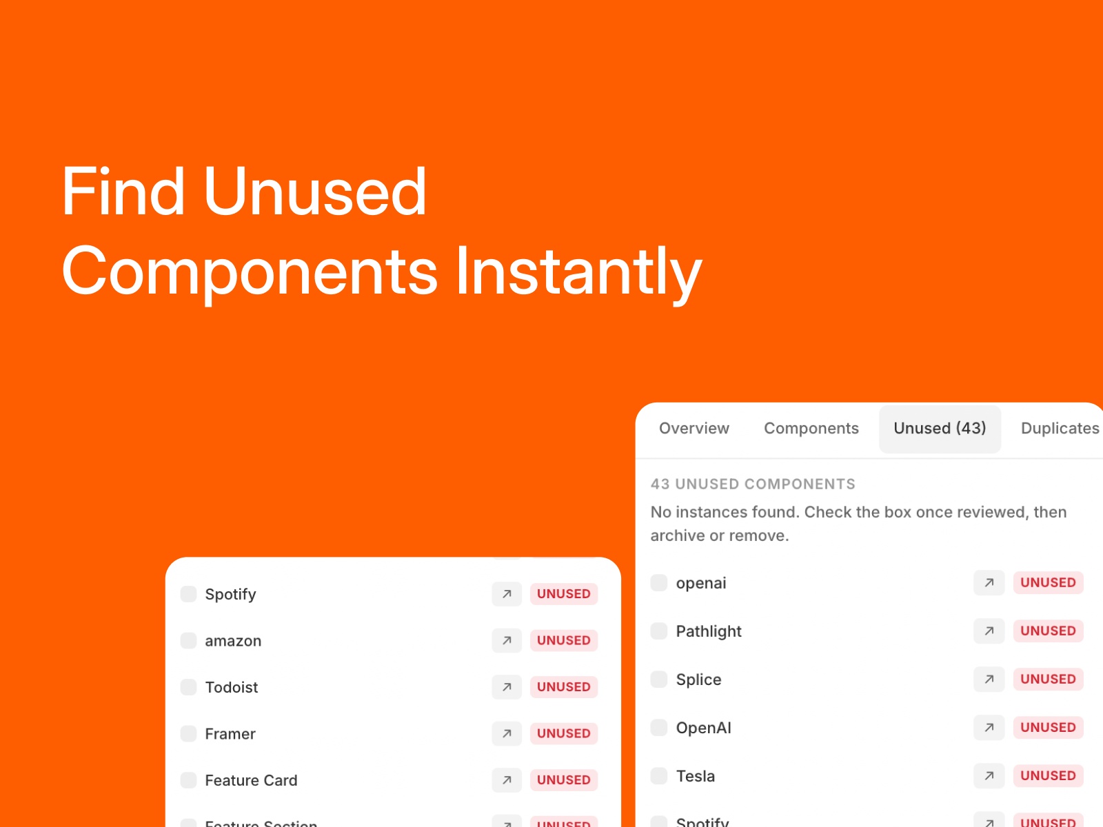 Thumbnail 2 for Component Usage Analyzer, a Framer Marketplace template by Floyka Design Studio.