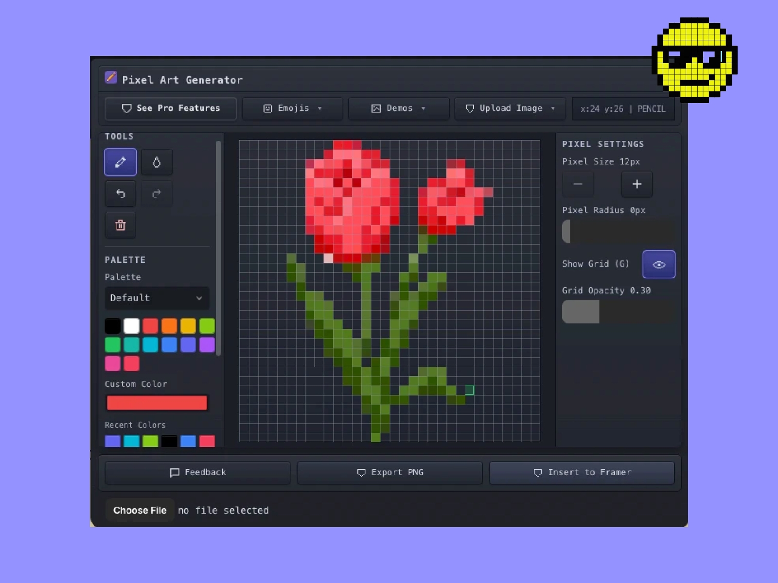 Thumbnail 2 for Pixely, a Framer Marketplace template by Kami.