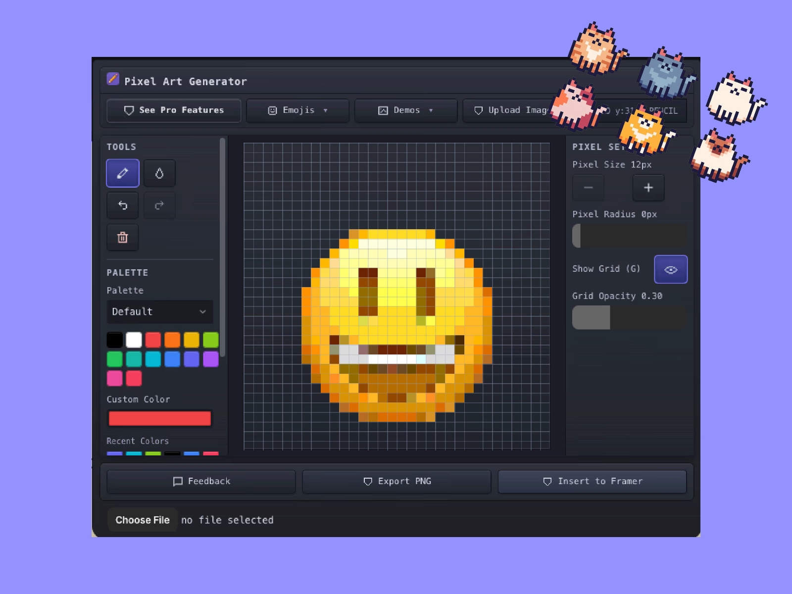 Screenshot 3 for Pixely, a Framer Marketplace plugin by Kami.