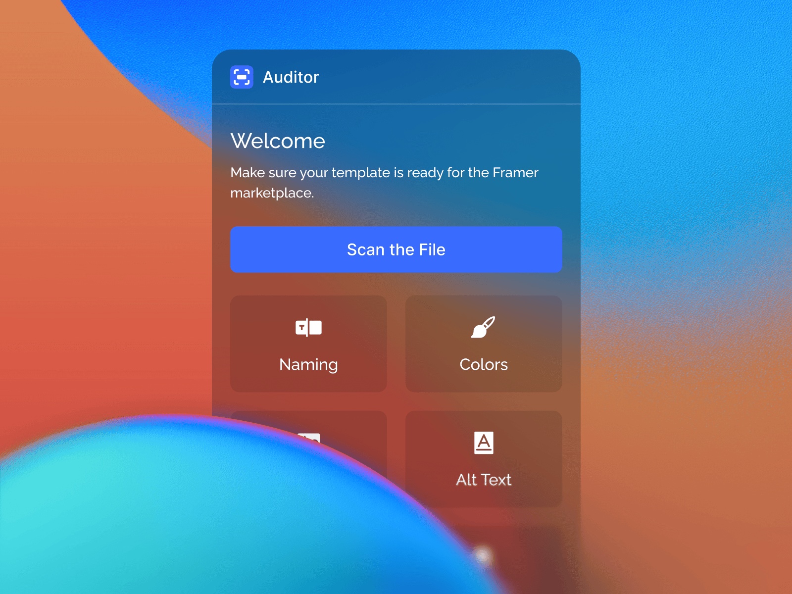 Thumbnail 1 for Auditor, a Framer Marketplace plugin by Shaigexp.