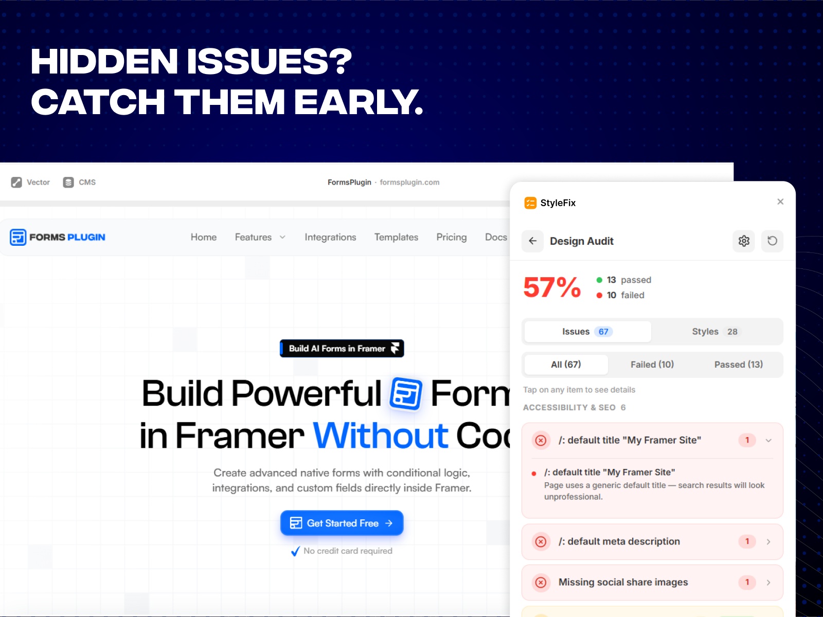 Screenshot 4 for StyleFix, a Framer Marketplace plugin by Framer Geeks.