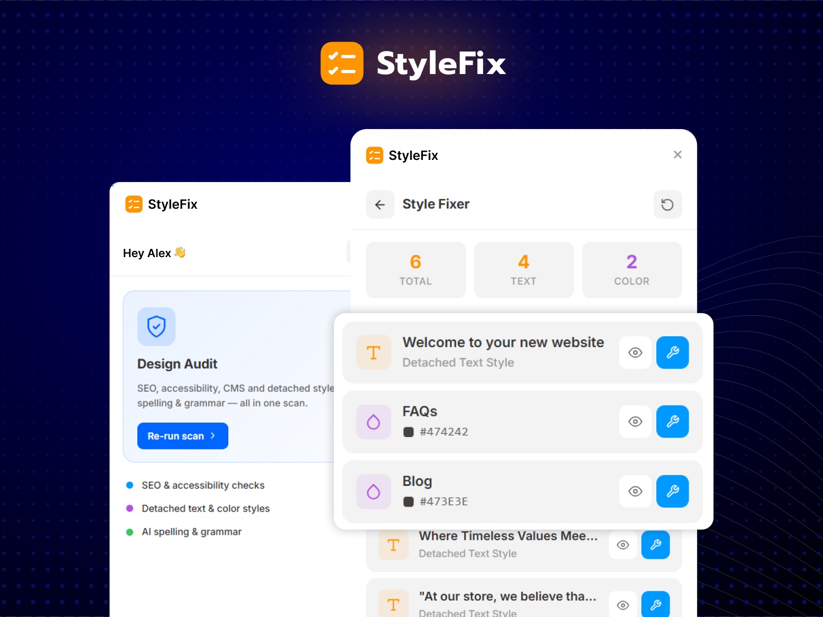 Thumbnail 1 for StyleFix, a Framer Marketplace template by Framer Geeks.