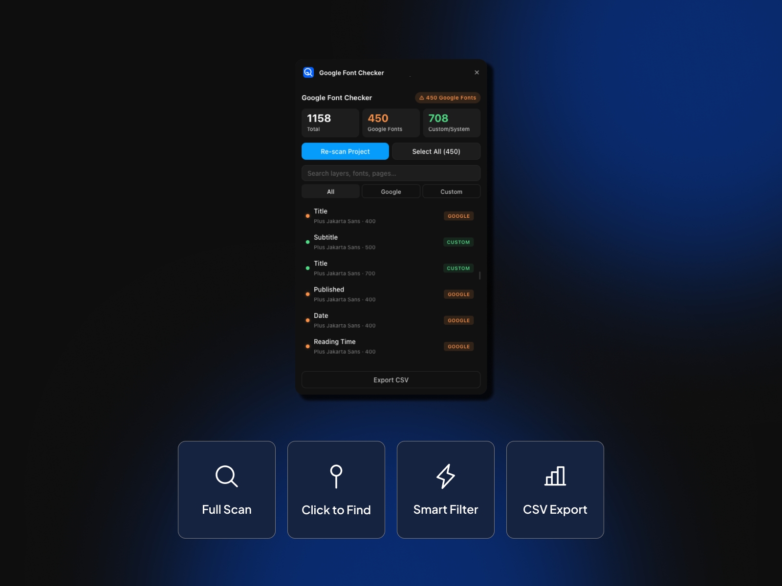 Thumbnail 2 for Google Font Checker, a Framer Marketplace plugin by Robbi Firmansah.