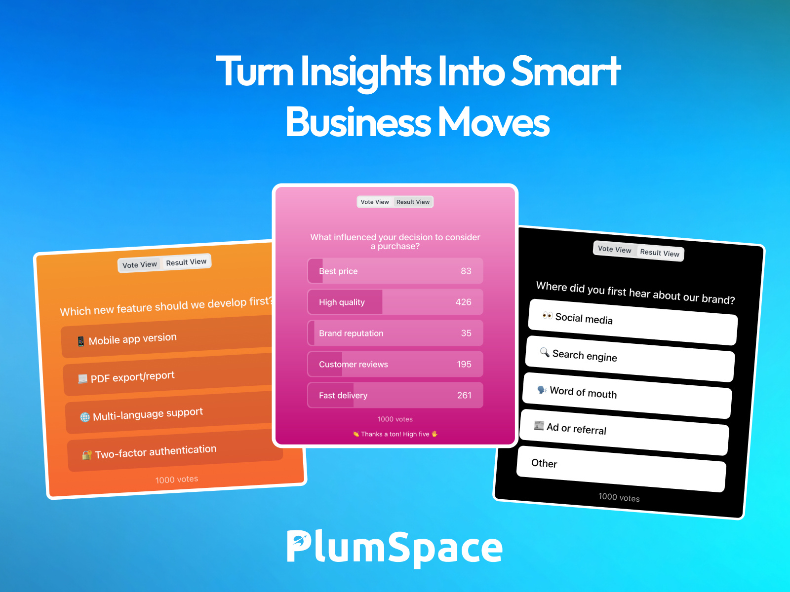 Screenshot 3 for PlumSpace: Polls, a Framer Marketplace plugin by PlumSpace.