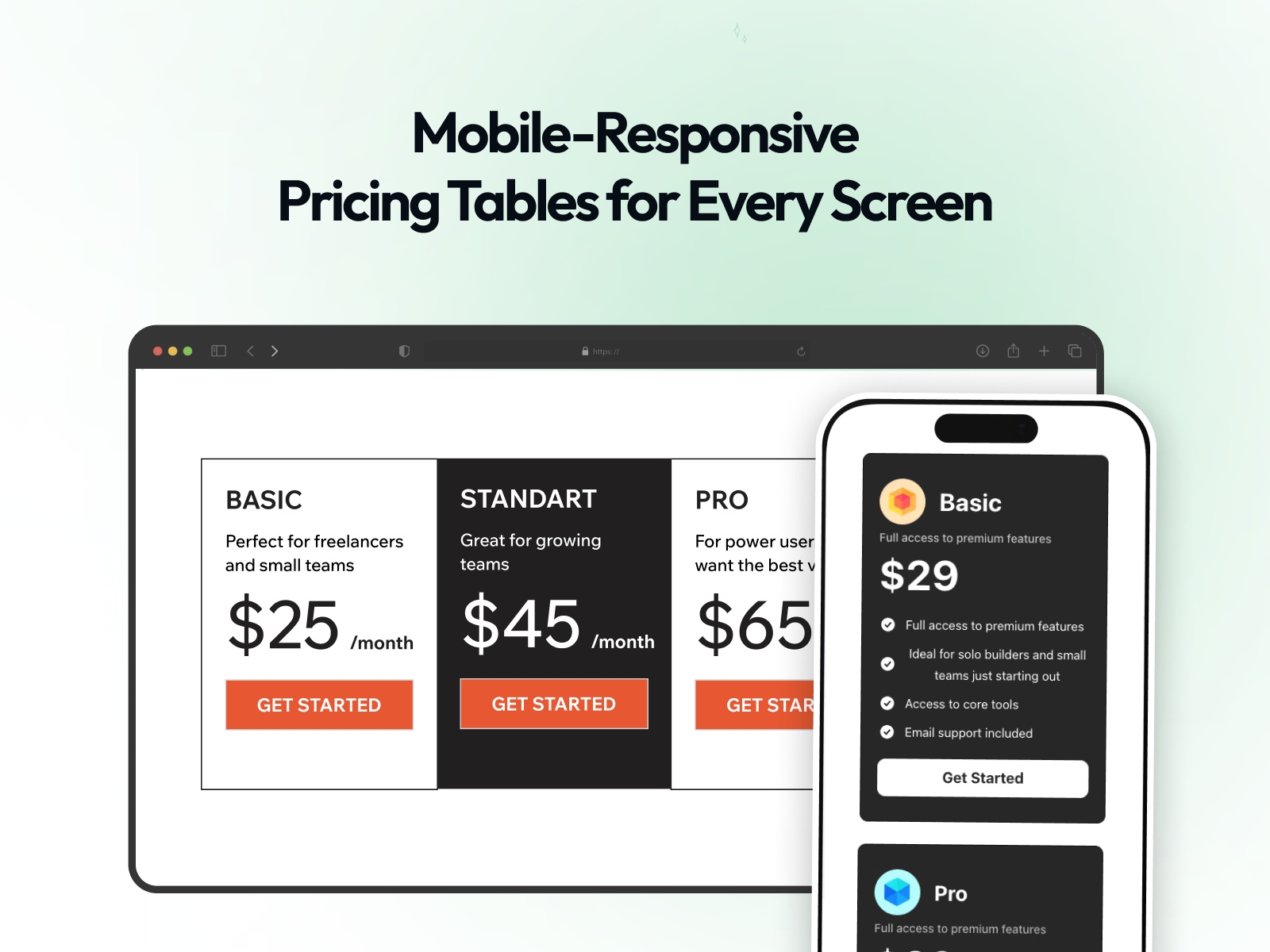 Screenshot 3 for PlumSpace: Price Table, a Framer Marketplace plugin by PlumSpace.