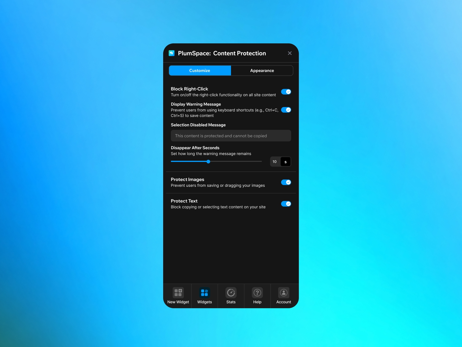 Thumbnail 2 for PlumSpace: Content Protection, a Framer Marketplace template by PlumSpace.