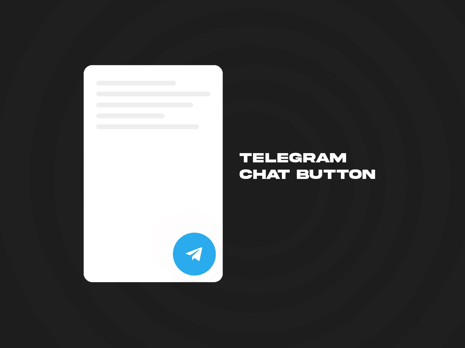 Thumbnail 2 for Telegram Chat Button, a Framer Marketplace template by Ekomobong Otu.