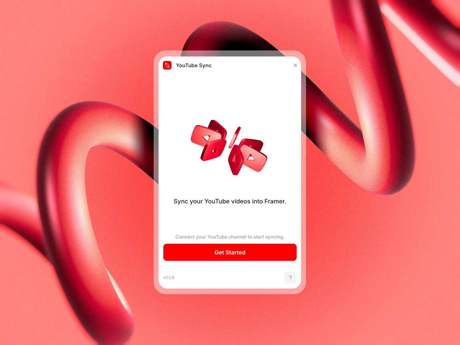 Thumbnail 1 for YouTube Sync, a Framer Marketplace template by Fred Moon.
