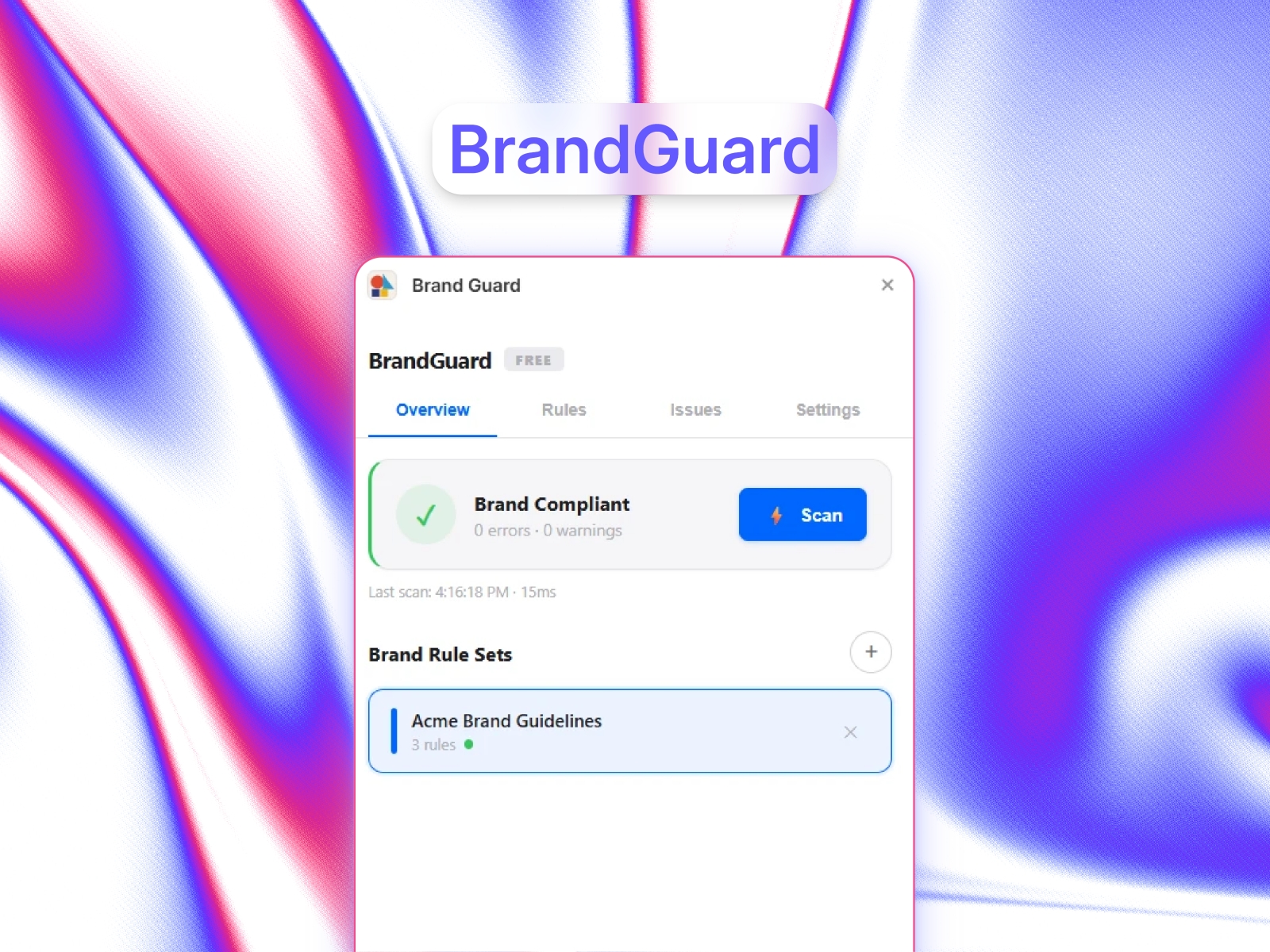 Thumbnail 1 for Brand Guard, a Framer Marketplace template by Evixel Studio.
