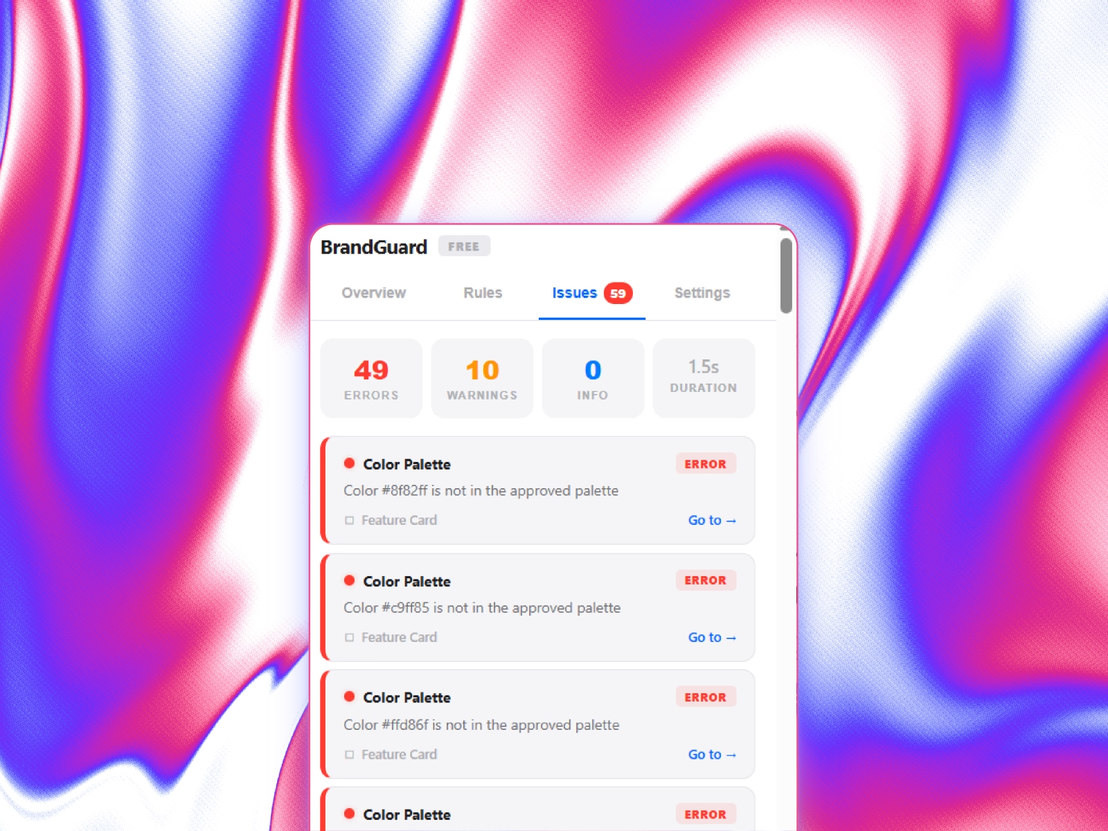 Thumbnail 2 for Brand Guard, a Framer Marketplace template by Evixel Studio.