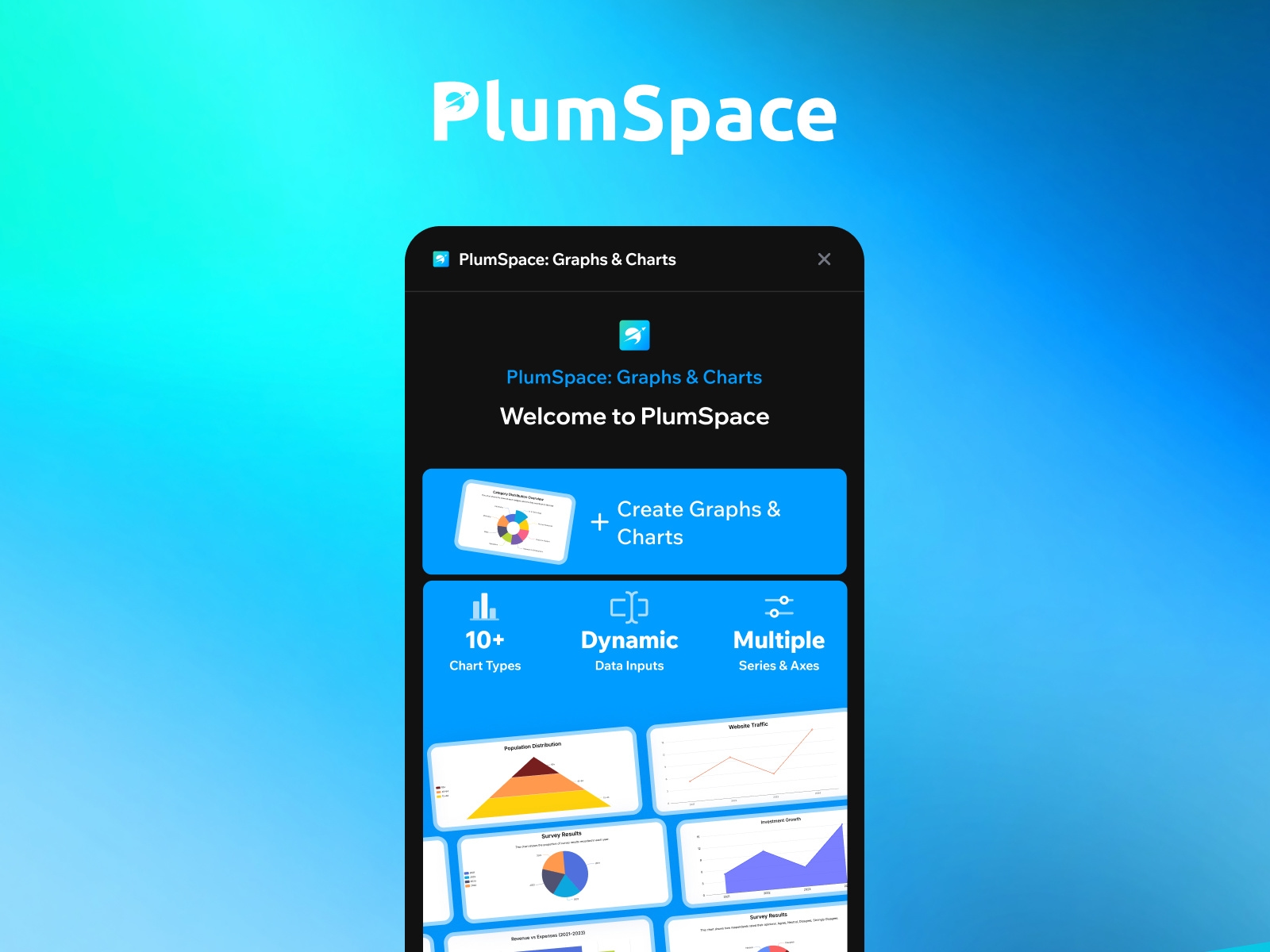 Thumbnail 1 for PlumSpace: Graphs&Charts, a Framer Marketplace template by PlumSpace.