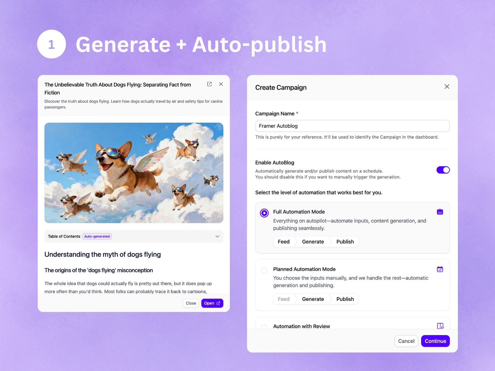 Screenshot 3 for Arvow — AI SEO & Blog, a Framer Marketplace plugin by Vasco Monteiro.