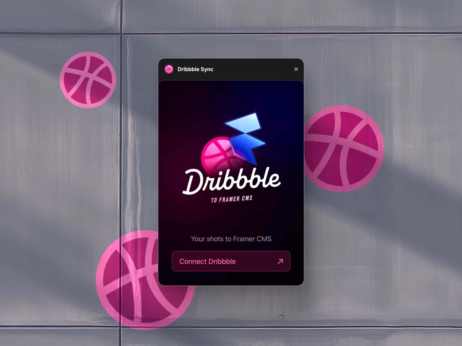 Dribbble Sync