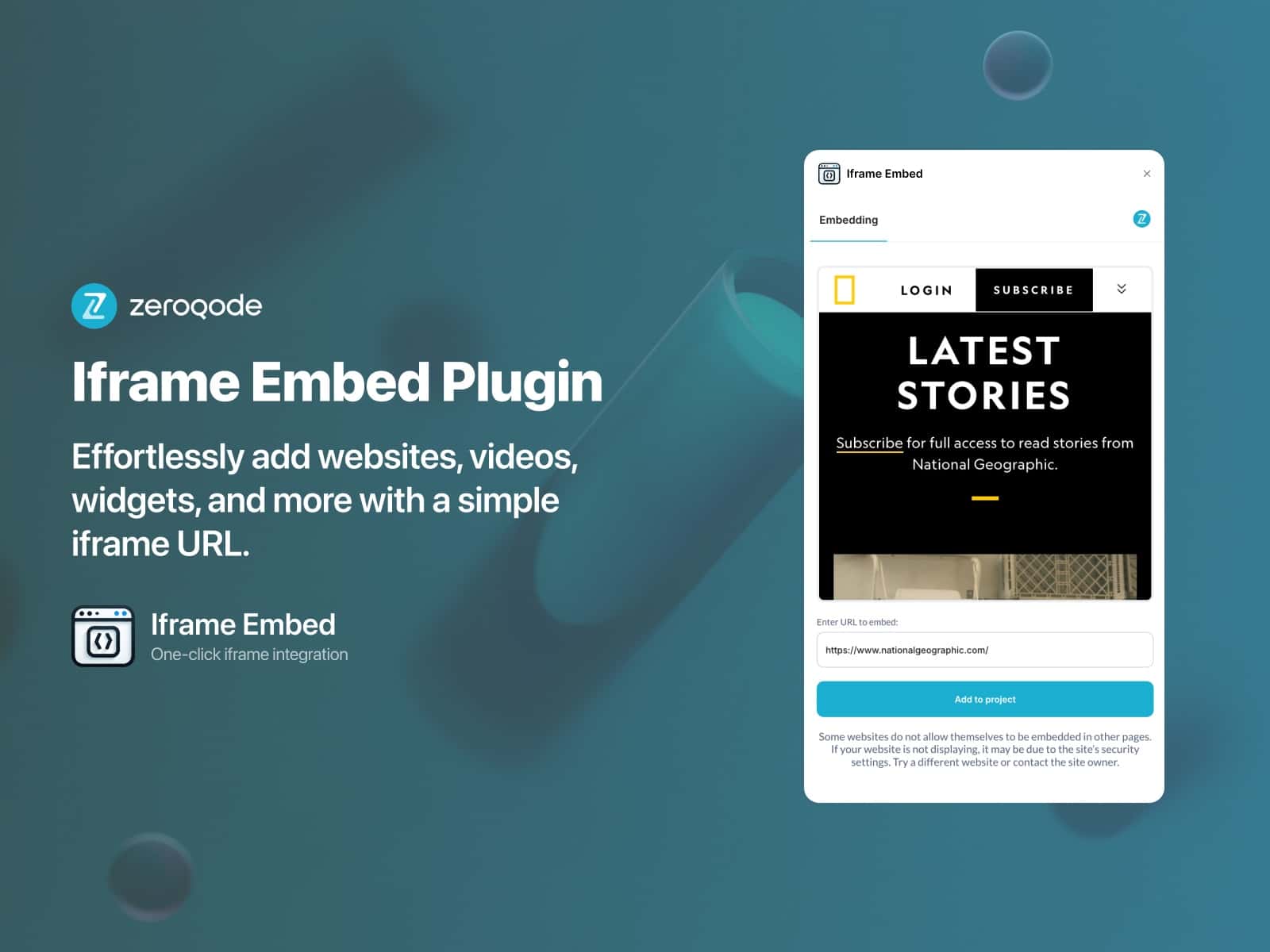Iframe Embed