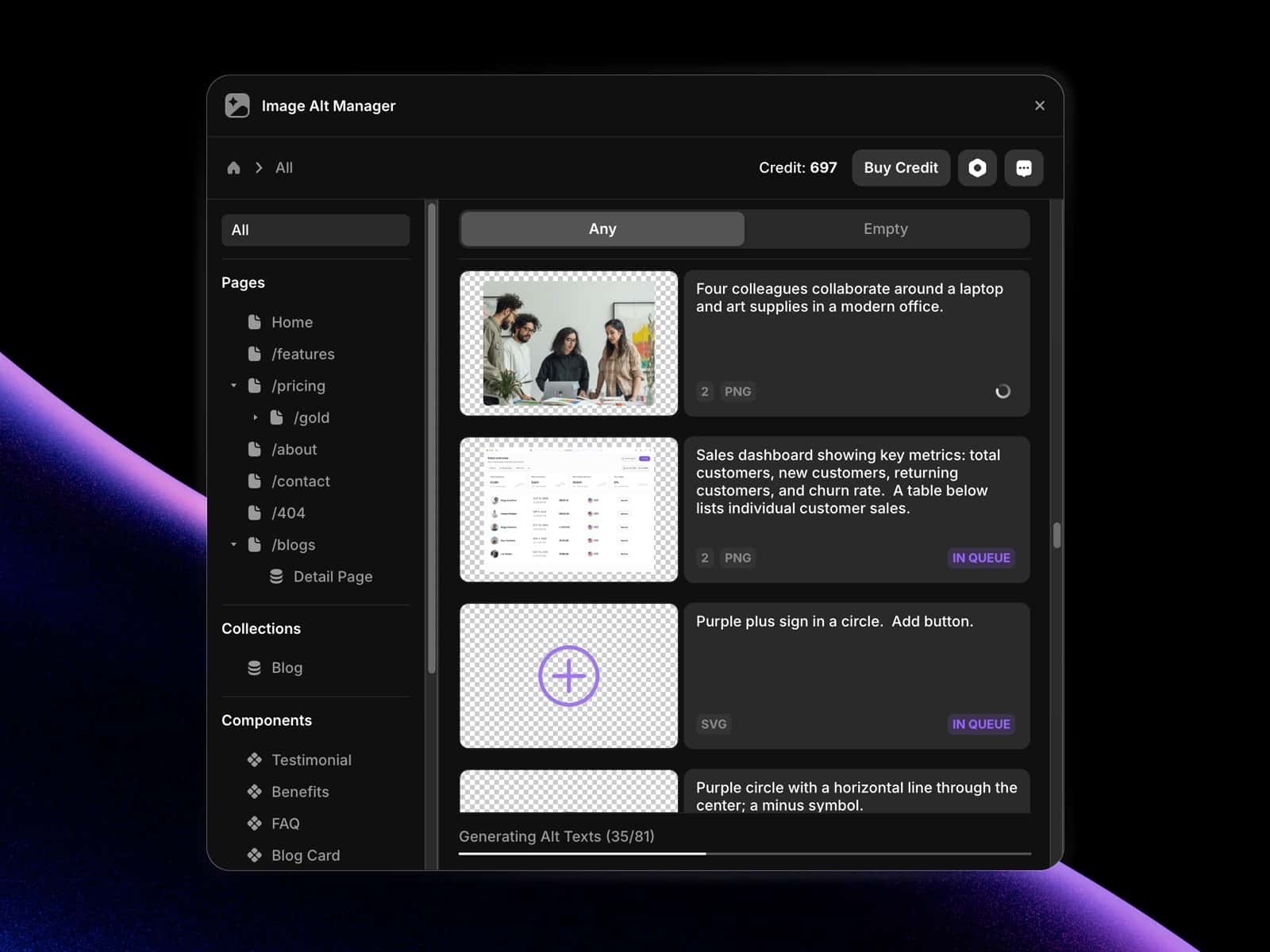 Image Alt Manager
