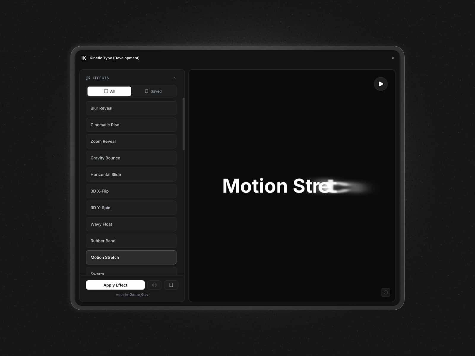 Kinetic Type