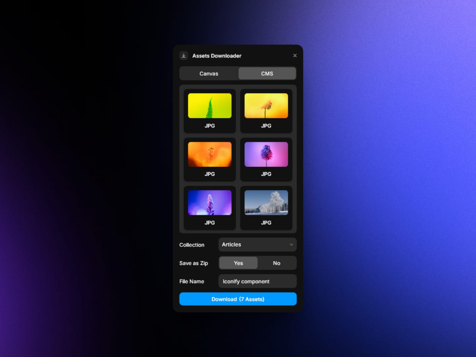 Assets Downloader
