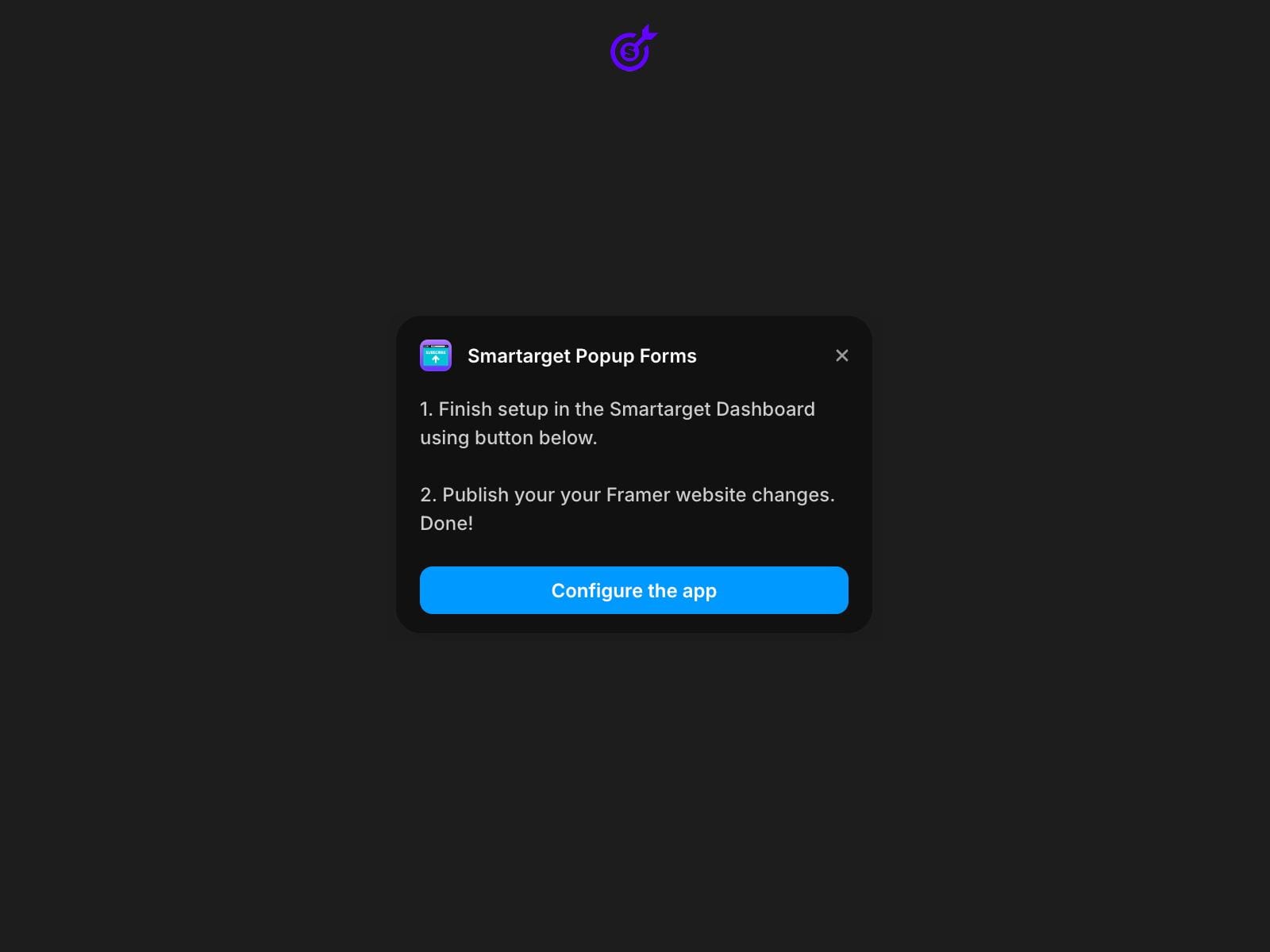 Smartarget Popup Forms