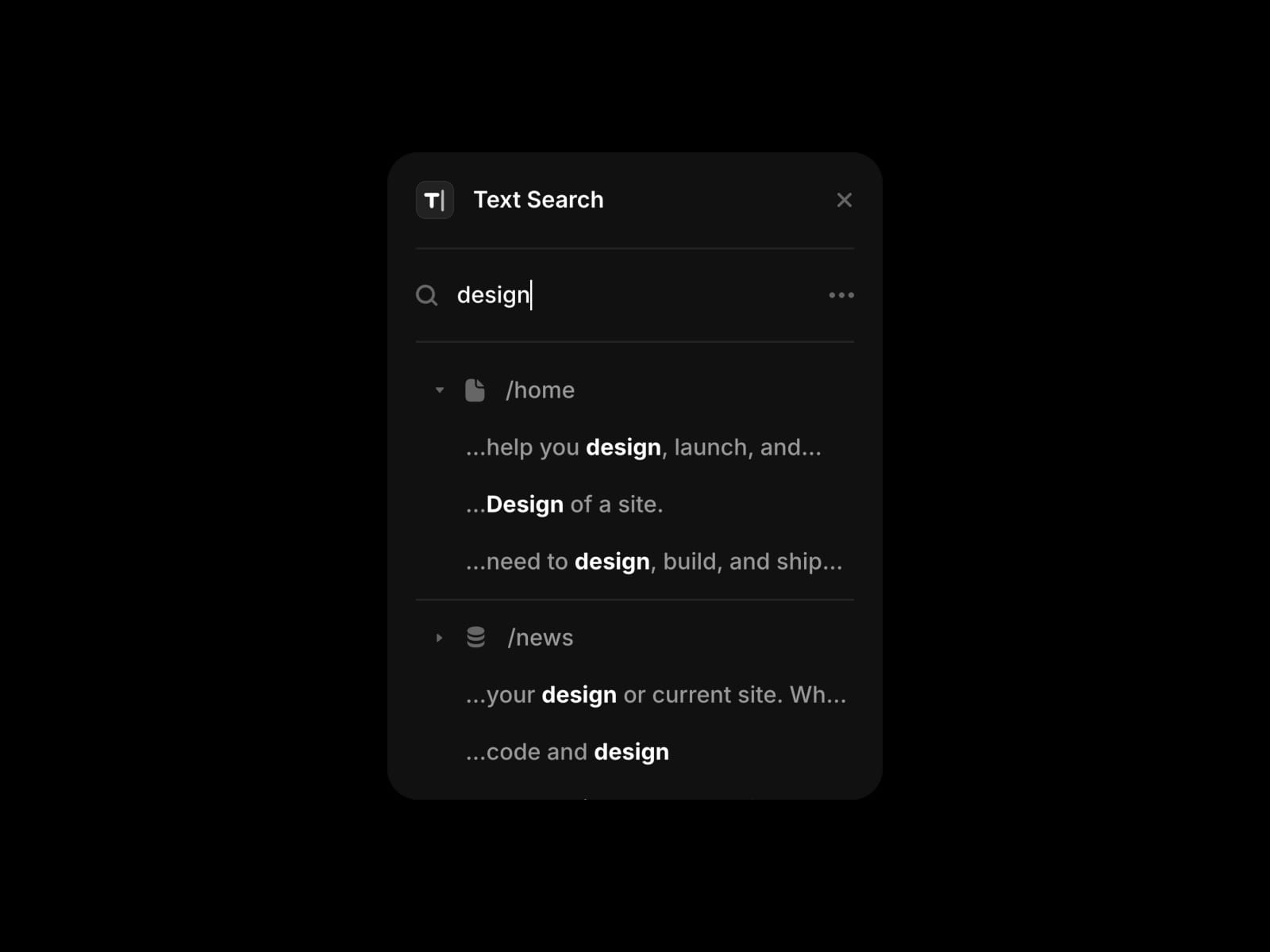 Text Search