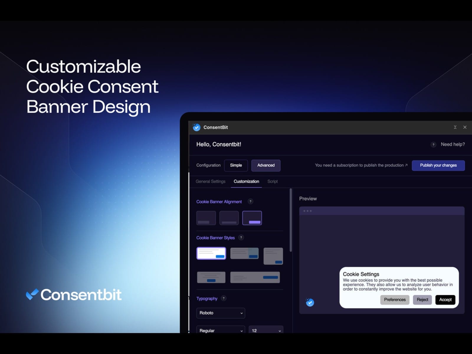 ConsentBit: Cookie Consent Banner